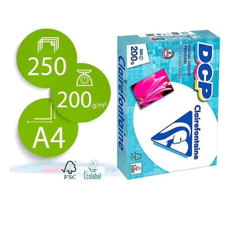 PAPEL CLAIREFONTAINE A4 200GR 25 PAPEL CLAIREFONTAINE A4 200GR 25