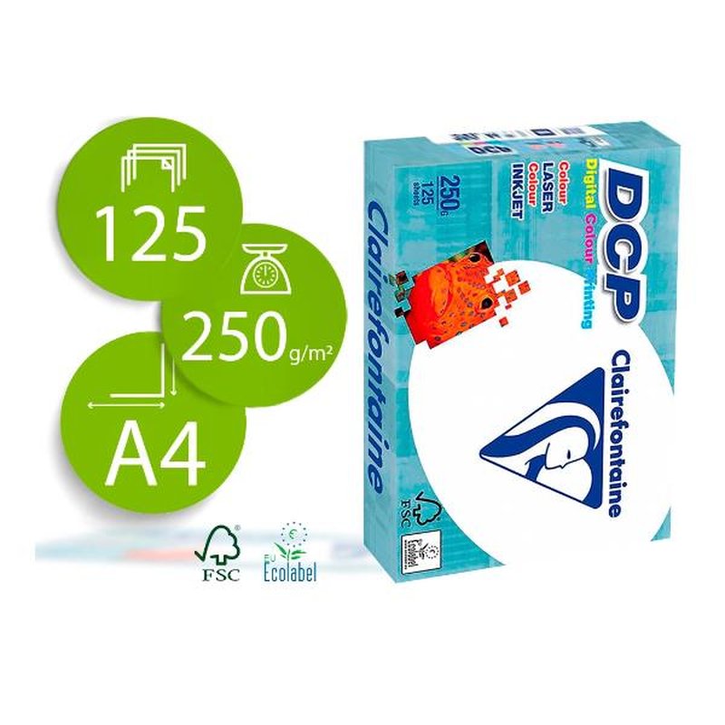 PAPEL CLAIREFONTAINE A4 250GR 12 PAPEL CLAIREFONTAINE A4 250GR 12