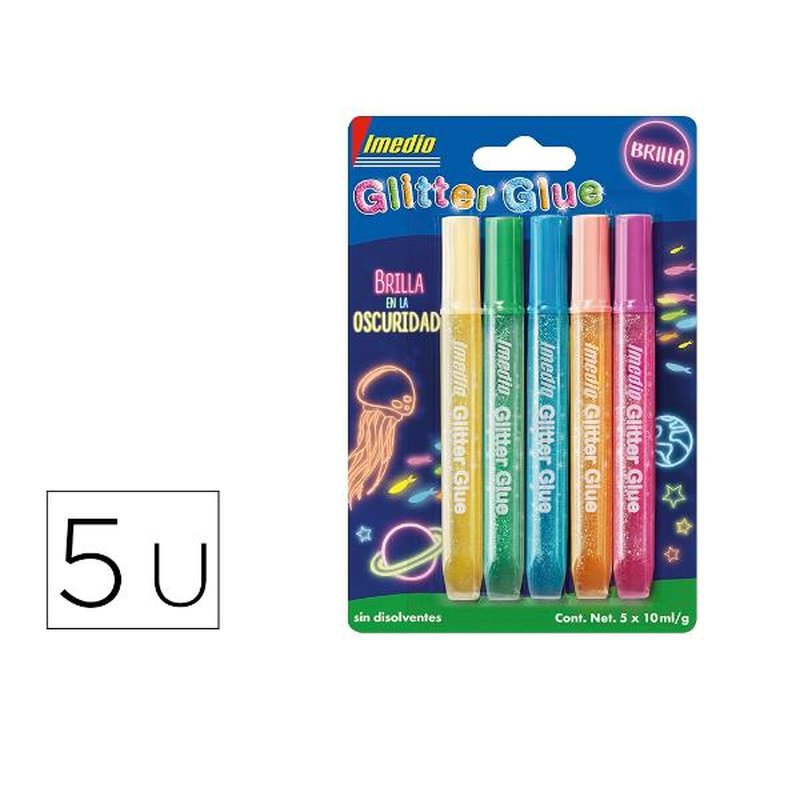 PEGAM GLITTER GLUE BRIOSC 10ML 5 PEGAM GLITTER GLUE BRIOSC 10ML 5