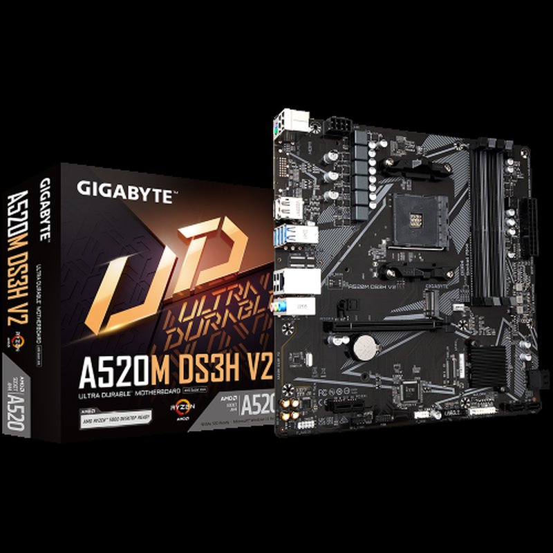 PLACA BASE GIGABYTE A520M DS3H V2 AM4 MATX 4XDDR4 - Imagen 5