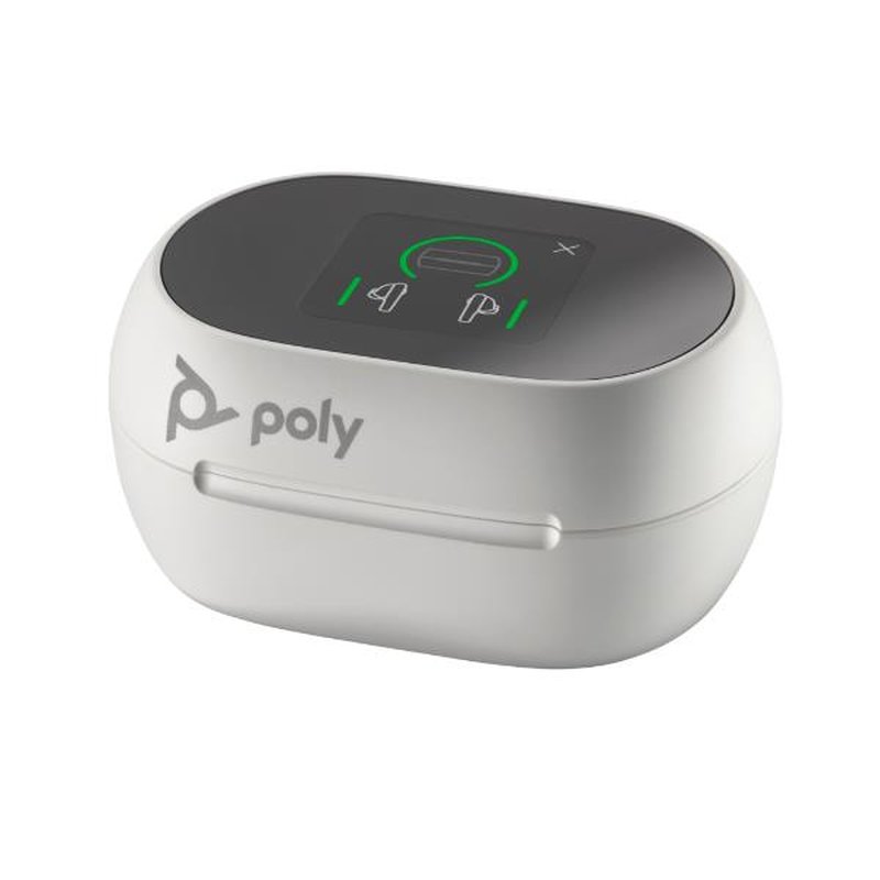 POLY Funda de carga con pantalla táctil Voyager Free 60+ UC blanca para BT700 adaptador USB-C POLY Funda de carga con pantalla táctil Voyager Free 60+ UC blanca para BT700 adaptador USB-C
