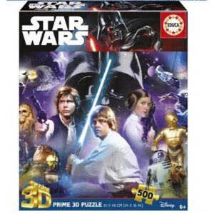 Alternative view of PUZZLE 3D 500 STAR WARS CLASSIC "3D LENTICULAR PUZZLE" EDUCA BORRAS 20052
