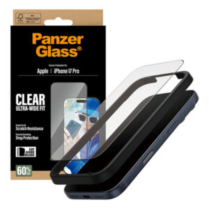 PanzerGlass ® Screen Protector iPhone 17 Pro | Ultra-Wide Fit w. EasyAligner Protector de pantalla Apple 1 pieza(s)