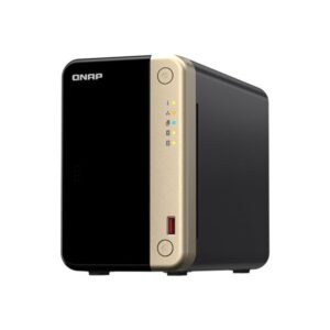 QNAP TS-264 NAS Torre Ethernet Negro, Oro N5095