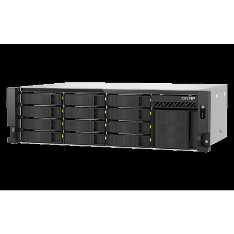 QNAP TS-H1655XEU-RP Servidor de almacenamiento Bastidor (3U) Intel Atom® C5125 8 GB DDR4 0 TB QuTS hero Negro, Gris - Imagen 4