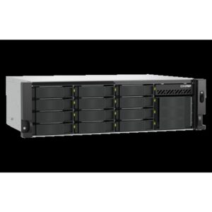 QNAP TS-H1655XEU-RP Servidor de almacenamiento Bastidor (3U) Intel Atom® C5125 8 GB DDR4 0 TB QuTS hero Negro, Gris