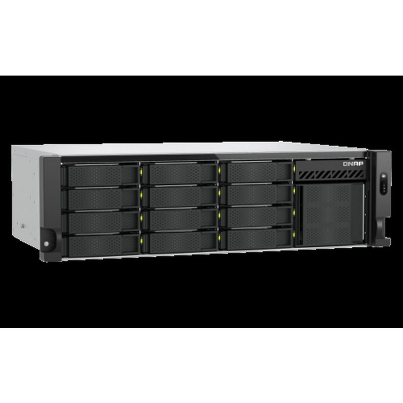 QNAP TS-H1655XEU-RP Servidor de almacenamiento Bastidor (3U) Intel Atom® C5125 8 GB DDR4 0 TB QuTS hero Negro, Gris - Imagen 5