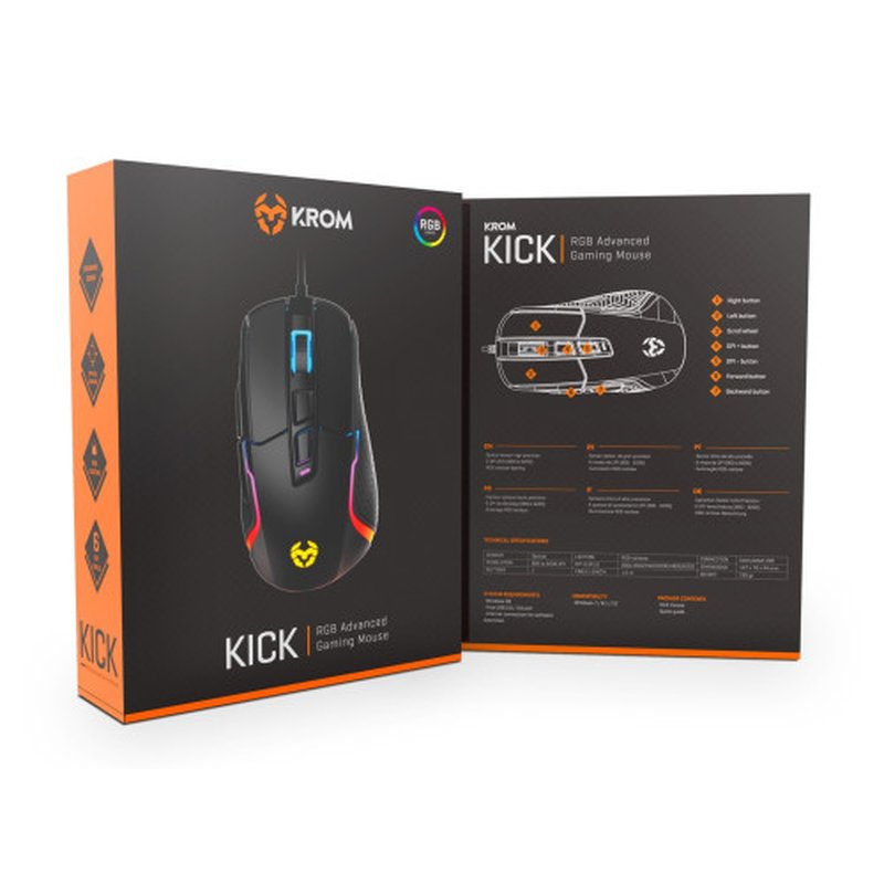 RATÓN GAMING RGB KROM KICK RATÓN GAMING RGB KROM KICK - Imagen 13
