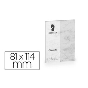 SOBRE C7MARMGRIS 81X114MM 5UD