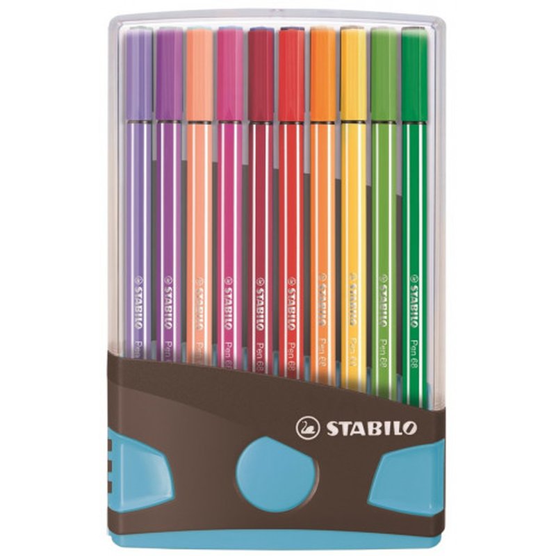 STABILO Pen 68 rotulador Medio Multicolor 20 pieza(s)