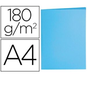 SUBCARPETA A4 AZUL PASTEL 180G/M | PACK 50 UNIDADES