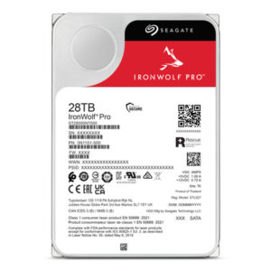 Seagate IronWolf Pro ST28000NT000 disco duro interno 28 TB 7200 RPM 512 MB 3.5" Serial ATA III