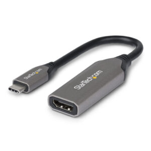 StarTech.com Adaptador USB-C a HDMI - USB Tipo C - 8K60Hz/4K120Hz - Compatible con Thunderbolt/USB4 - Conversor USB C a HDMI 2.1 - HDR10+ - Cable de 20cm