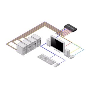 StarTech.com CK4-D104C interruptor KVM Negro