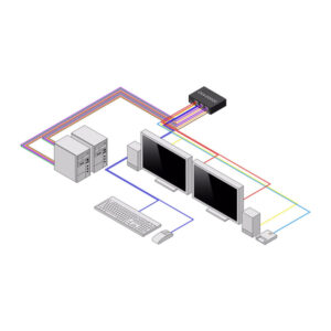 StarTech.com CK4-D202C interruptor KVM Negro StarTech.com CK4-D202C interruptor KVM Negro