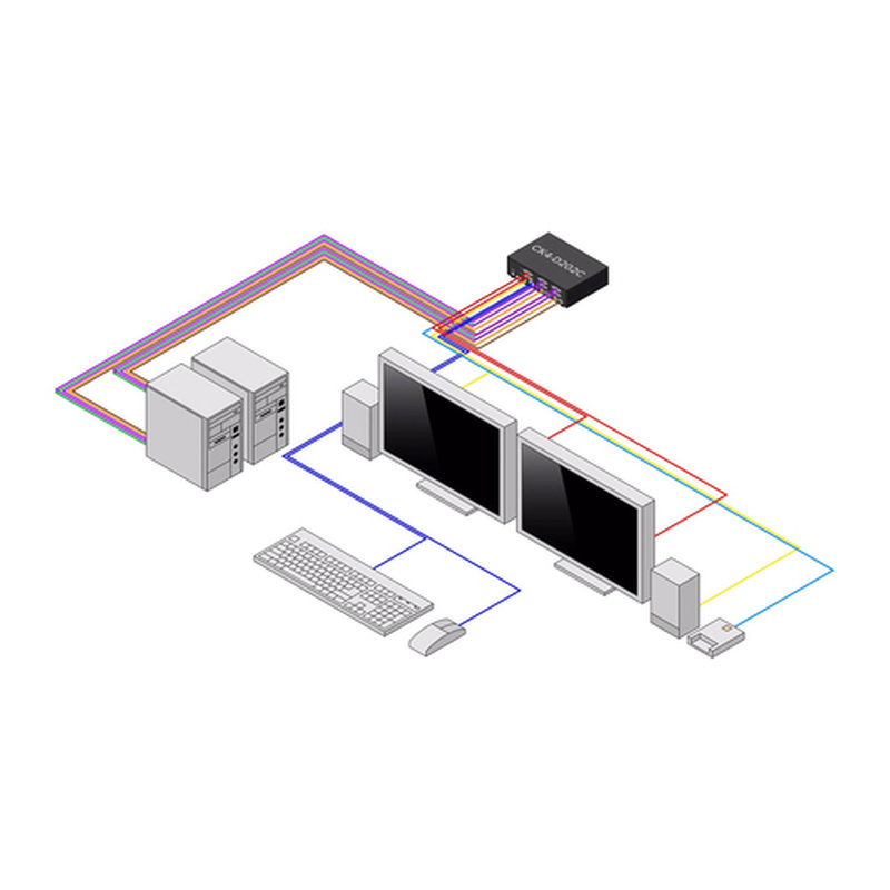 StarTech.com CK4-D202C interruptor KVM Negro StarTech.com CK4-D202C interruptor KVM Negro - Imagen 3