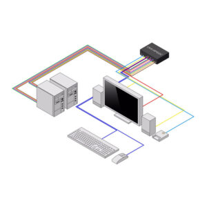 StarTech.com CK4-HP102C interruptor KVM Negro StarTech.com CK4-HP102C interruptor KVM Negro