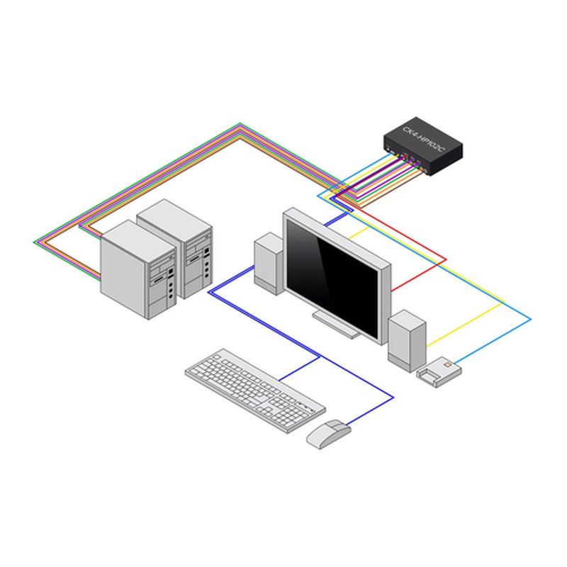StarTech.com CK4-HP102C interruptor KVM Negro StarTech.com CK4-HP102C interruptor KVM Negro - Imagen 3