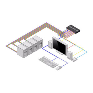 StarTech.com CK4-HP104C interruptor KVM Negro