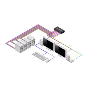 StarTech.com CK4-HP204C interruptor KVM Negro