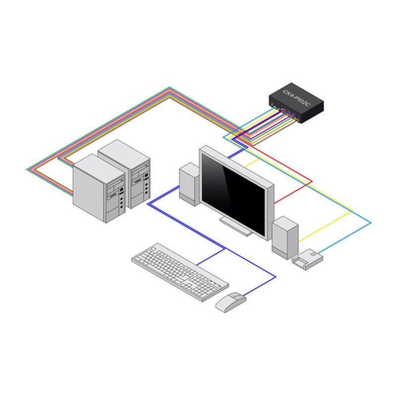 StarTech.com CK4-P102C interruptor KVM Negro StarTech.com CK4-P102C interruptor KVM Negro - Imagen 3