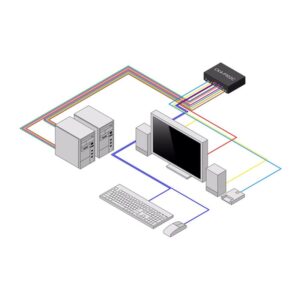 StarTech.com CK4-P102 interruptor KVM Negro