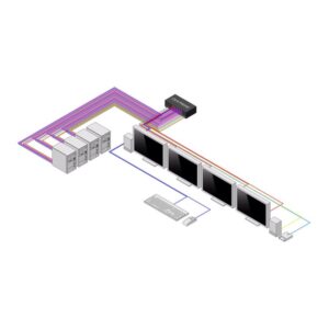 StarTech.com CK4-P404C interruptor KVM Negro
