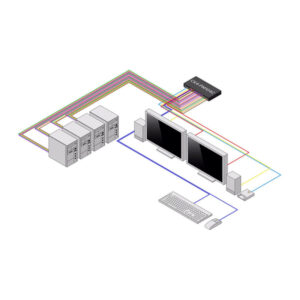 StarTech.com CK4-PM104C interruptor KVM Negro