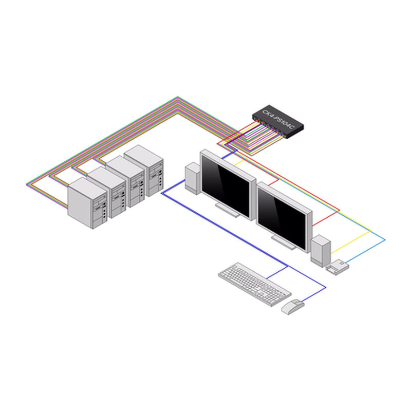StarTech.com CK4-PS104C interruptor KVM Negro StarTech.com CK4-PS104C interruptor KVM Negro - Imagen 3