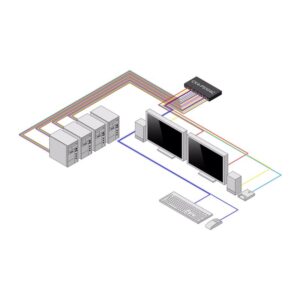 StarTech.com CK4-PS104C interruptor KVM Negro