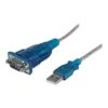 StarTech.com Cable Adaptador USB a Serie RS232 de 1 Puerto Serial DB9 - Macho a Macho