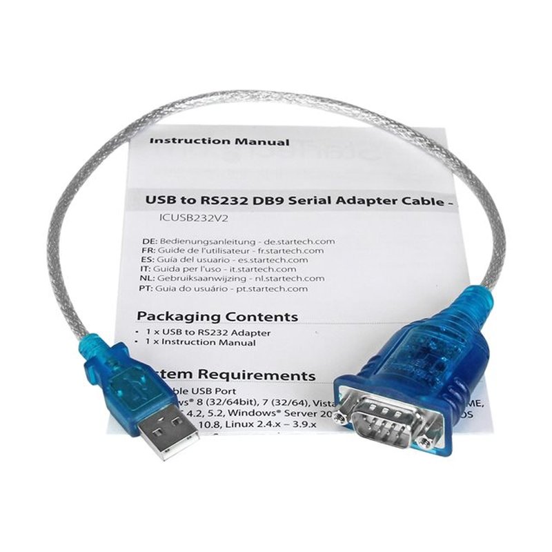 StarTech.com Cable Adaptador USB a Serie RS232 de 1 Puerto Serial DB9 - Macho a Macho StarTech.com Cable Adaptador USB a Serie RS232 de 1 Puerto Serial DB9 - Macho a Macho - Imagen 2