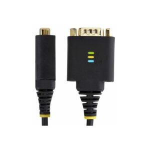 StarTech.com Cable Adaptador USB a Serie de 30cm - Retención COM - Conversor RS232 DB9 - FTDI - con Tornillos/Tuercas Intercambiables - Protección ESD - Windows/macOS/Linux