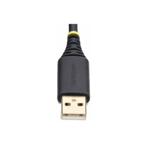 StarTech.com Cable Adaptador USB a Serie de 30cm - Retención COM - Conversor RS232 DB9 - FTDI - con Tornillos/Tuercas Intercambiables - Protección ESD - Windows/macOS/Linux