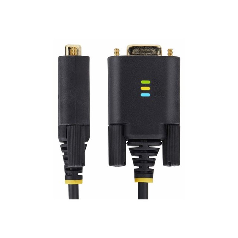 StarTech.com Cable Adaptador USB a Serie de Módem Nulo de 2m - FTDI RS232 - Tornillos DB9 Intercambiables - USB-A a DB9 RS232 - Windows/macOS/Linux - Imagen 3