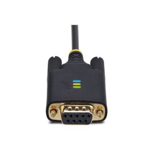 StarTech.com Cable Adaptador USB a Serie de Módem Nulo de 2m - FTDI RS232 - Tornillos DB9 Intercambiables - USB-A a DB9 RS232 - Windows/macOS/Linux