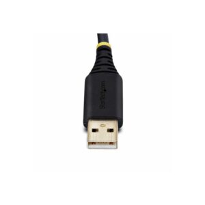 StarTech.com Cable Adaptador USB a Serie de Módem Nulo de 2m - FTDI RS232 - Tornillos DB9 Intercambiables - USB-A a DB9 RS232 - Windows/macOS/Linux