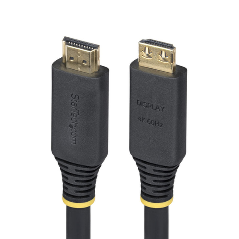 StarTech.com Cable HDMI de Alta Velocidad Activo de 10m - Conectores de Agarre - UHD 4K60Hz/1440p 144Hz - 18Gbps - HDR10/HDCP 2.2/ARC - Cable HDMI para Monitor o Proyector - Recubrimiento de TPE StarTech.com Cable HDMI de Alta Velocidad Activo de 10m - Conectores de Agarre - UHD 4K60Hz/1440p 144Hz - 18Gbps - HDR10/HDCP 2.2/ARC - Cable HDMI para Monitor o Proyector - Recubrimiento de TPE