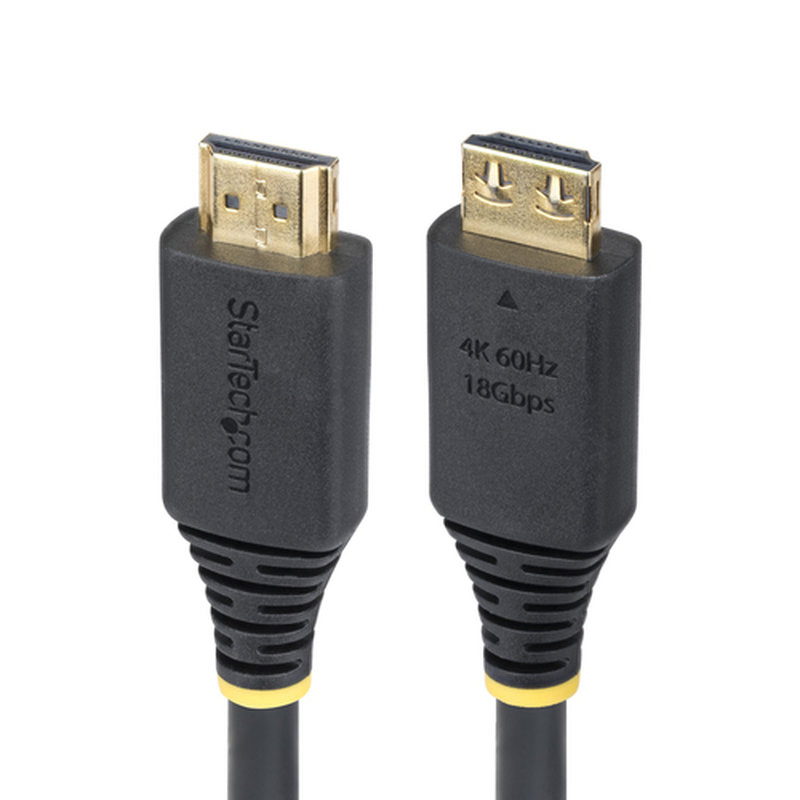 StarTech.com Cable HDMI de Alta Velocidad de 2m - Conectores de Agarre - 4K60Hz/1440p 144Hz - HDR10/HDCP 2.2/ARC - UHD - 18Gbps - Cable HDMI para Monitor o Proyector - Recubrimiento de TPE