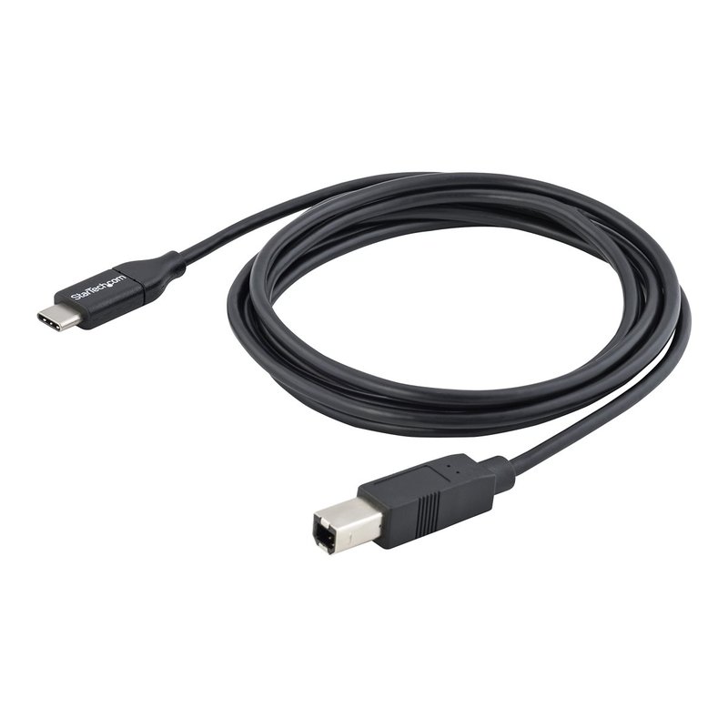 StarTech.com Cable de 2m USB-C a USB B Macho a Macho - Cable USB Tipo C a USB B USB 2.0