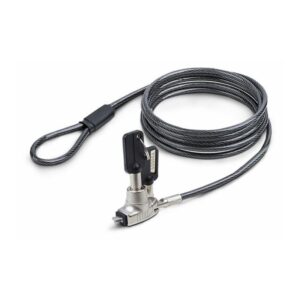 StarTech.com Cable de Seguridad Delgado para Portátil Compatible con Noble Wedge® de 1,5m - Cable Antirrobo para Portátil con Candado de de Llave - Cable Resistente a los Cortes