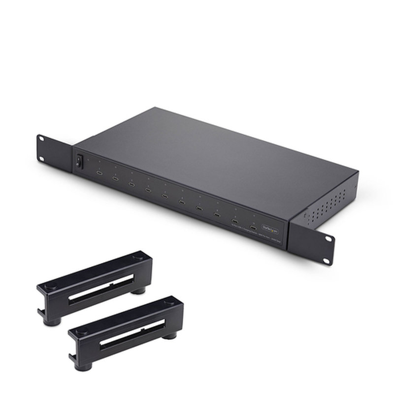 StarTech.com Hub Estación de Carga USB-C de 10 Puertos - Total 350W - 60W por Puerto - Hub de Carga USB Tipo C Multipuertos - TAA StarTech.com Hub Estación de Carga USB-C de 10 Puertos - Total 350W - 60W por Puerto - Hub de Carga USB Tipo C Multipuertos - TAA