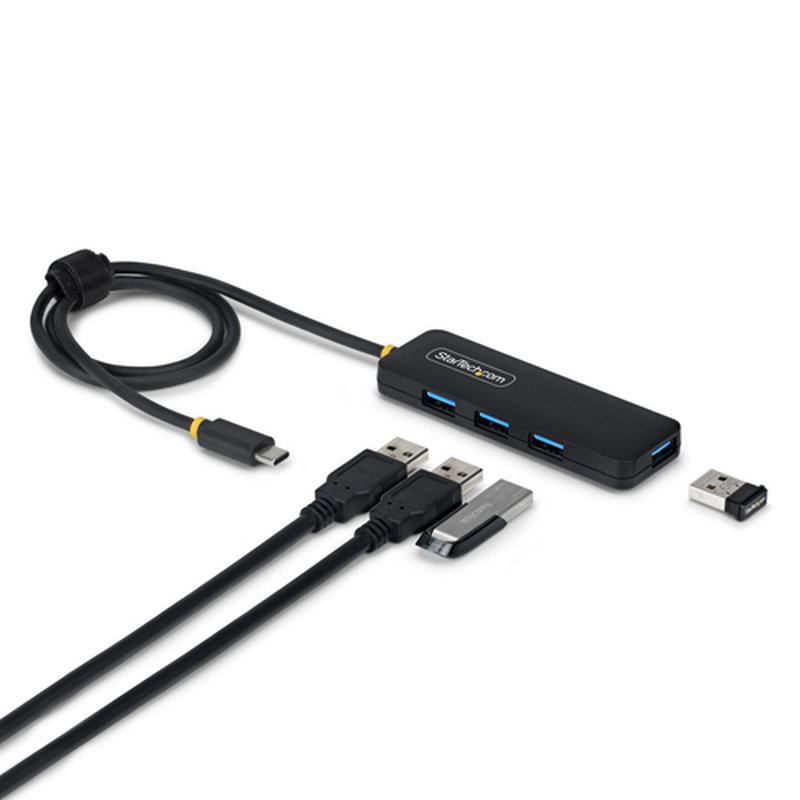 StarTech.com Hub USB-C de 4 Puertos A - 5 Gbps - Ladrón USB Alimentado por el Bus - Concentrador Tipo C a 4 Puertos A - Plástico PCR - Cable de 61cm - Hub Universal Serial Bus para Portátil StarTech.com Hub USB-C de 4 Puertos A - 5 Gbps - Ladrón USB Alimentado por el Bus - Concentrador Tipo C a 4 Puertos A - Plástico PCR - Cable de 61cm - Hub Universal Serial Bus para Portátil
