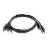 StarTech.com SK2DPMMKVM10-TAA cable para video, teclado y ratón (kvm) Negro 3 m