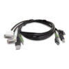 StarTech.com SK2DVI2HDMMKVM06-TAA cable para video, teclado y ratón (kvm) Negro 1,8 m