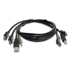 StarTech.com SK2HDMMKVM06-TAA cable para video, teclado y ratón (kvm) Negro 1,8 m