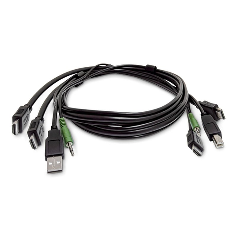 StarTech.com SK2HDMMKVM10-TAA cable para video, teclado y ratón (kvm) Negro 3 m