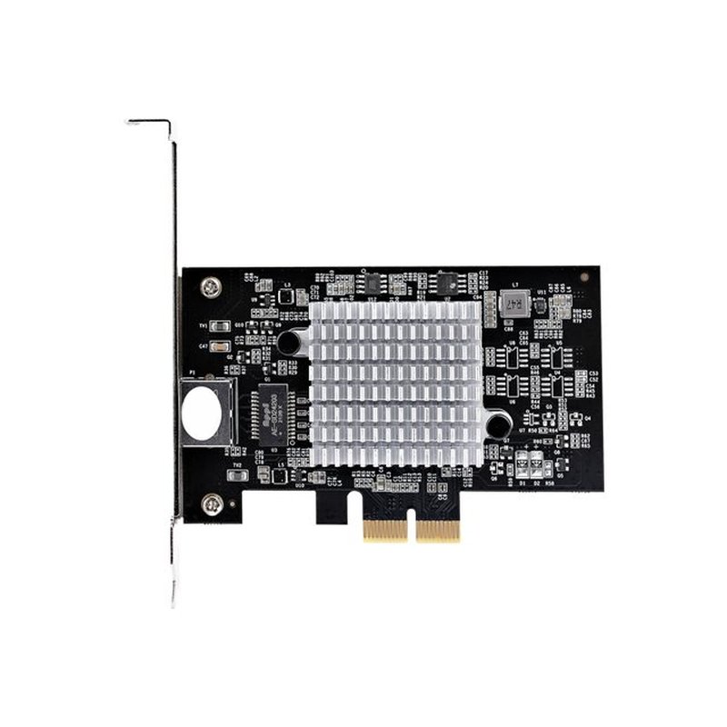 StarTech.com Tarjeta PCIe Adaptadora de Red de 1 Puerto RJ45 10Gb para PC o Servidor, Tarjeta PCI Express Ethernet de 6 Velocidades Compatible con Tramas Jumbo, 10GBASE-T/NBASE-T StarTech.com Tarjeta PCIe Adaptadora de Red de 1 Puerto RJ45 10Gb para PC o Servidor, Tarjeta PCI Express Ethernet de 6 Velocidades Compatible con Tramas Jumbo, 10GBASE-T/NBASE-T