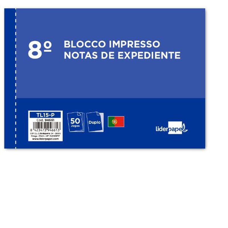 TAL NOTAS EXP OCTAVO DUPLO TX PO | PACK 10 UNIDADES TAL NOTAS EXP OCTAVO DUPLO TX PO | PACK 10 UNIDADES