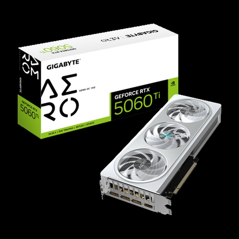 TARJETA GRAFICA GIGABYTE RTX 5060 TI AERO OC 16GB GDDR7